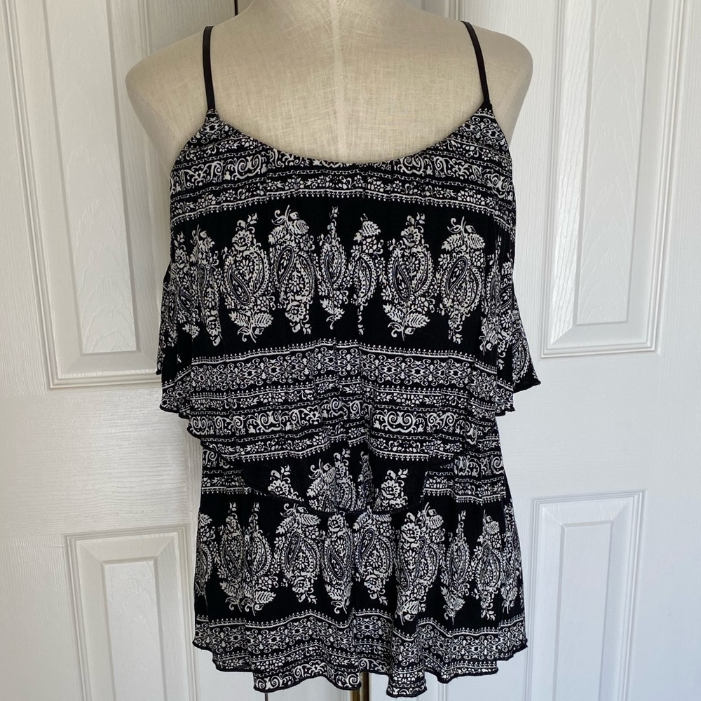 Black and White Dressy Tank